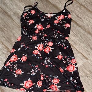 Zara Black and Pink Jumpsuit